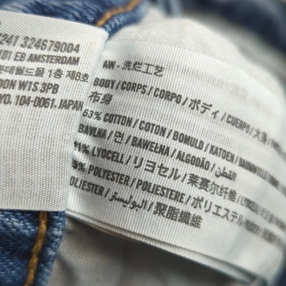 Hollister Jeans Mens 32x30 Blue Relaxed Baggy Denim Straight Y2K 90s Style - Picture 13 of 14